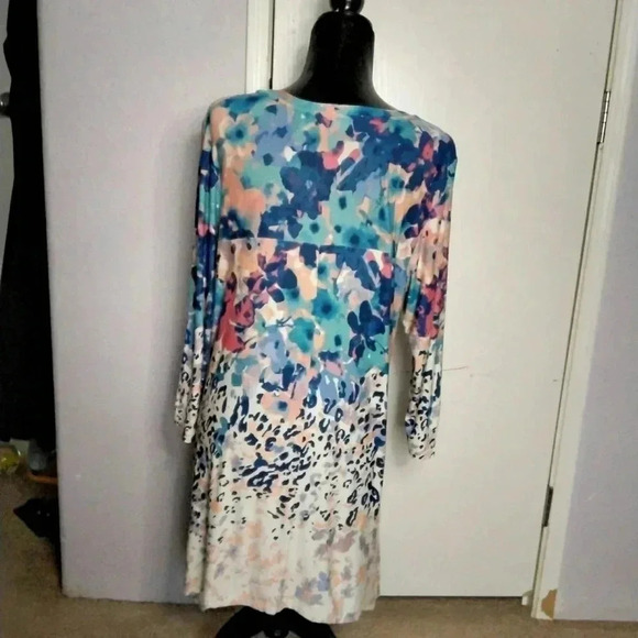 Lori Goldstein Water Color Blouse L - Picture 4 of 5